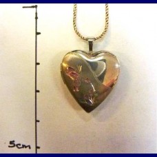 pendant..engraved heart,sterling silver